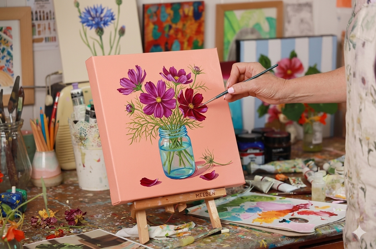 Varnaalaya students engaged in creative art classes